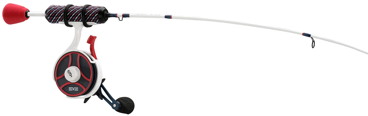 13 Fishing USAFF-LH-27UL FreeFall Ghost Patriot Edition Ice Combo - Image 2