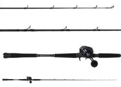 Ocean Tackle International Pitch Black Inshore OTI-PBI701HFC/Daiwa Lexa LX-HD3000-H-P Combo