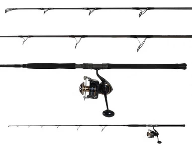 Ocean Tackle International OTI-TS286080 Popping Rod/Daiwa SALTIGA18000-H Spinning Reel Combo