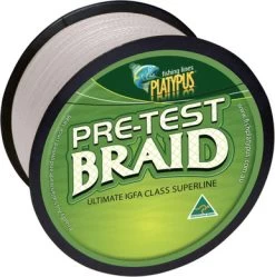 Platypus Pre-test Braid - Natural White - 8 Kg X 300 Yd