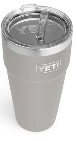 YETI Rambler Cup - 26 Oz. - Straw Lid - Granite Gray